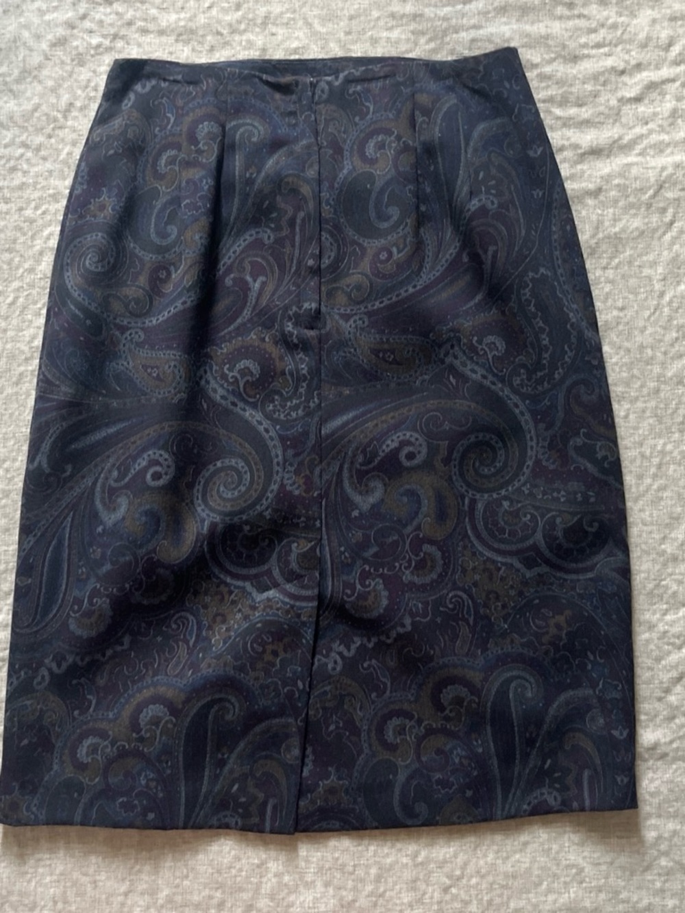Vintage Smart Pants Paisley Pencil Skirt Size XS